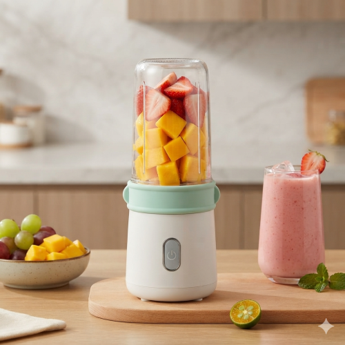 Portable USB Rechargeable Mini Juicer &amp; Personal Smoothie Blender Cup