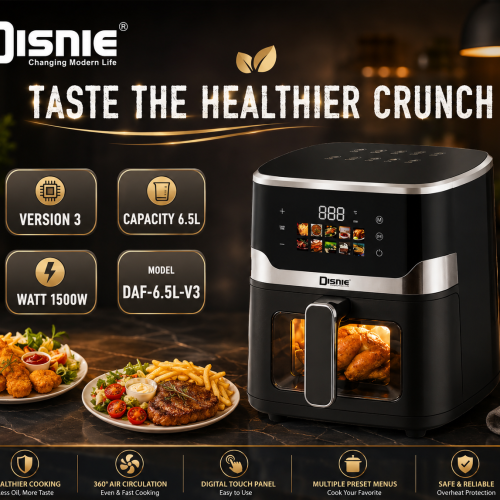 Disnie 6.5 Ltr DAF-6.5L-V3 Smart Digital Air Fryer Version-3