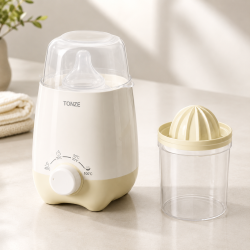 TONZE 4-in-1 Multifunctional Electric Baby Milk Bottle Warmer, Food Heater &amp; Steam Sterilizer with Juicer Attachment