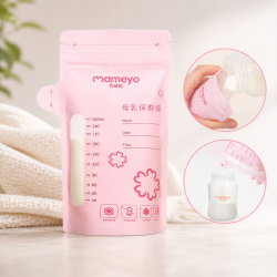 MAMEYO Pre-Sterilized Breast Milk Storage Bags (250ml / 8.5oz) – Double Sealed &amp; Leak-Proof (Pack of 30 Pcs)