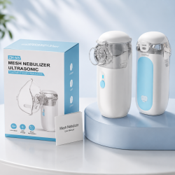 Portable Ultrasonic Mesh Nebulizer Machine (Model: ZH-N3) for Kids &amp; Adults - USB Rechargeable