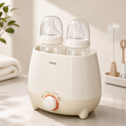 TONZE 3-in-1 Double Bottle Baby Milk Warmer, Food Heater &amp; Steam Sterilizer
