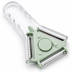 3-in-1 Multifunctional Rotary Vegetable &amp; Fruit Peeler with Julienne Stainless Steel Blades